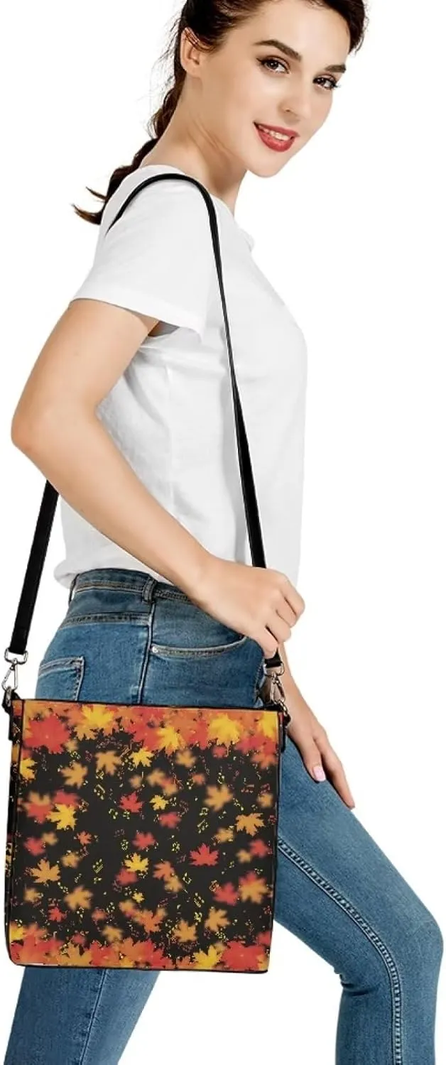 Waterproof Bucket Bags for Women, Crossbody Bag for Women Handbags PU Leather Shoulder Bags, 11x 4.5x 11.4