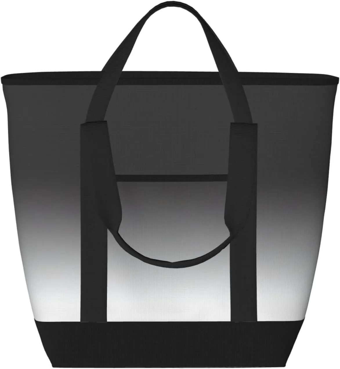 White to Black Women's tote bags and reusable women's beach bags are suitable for travel insulation and cooling bags.