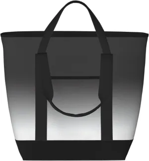 White to Black Women's tote bags and reusable women's beach bags are suitable for travel insulation and cooling bags.