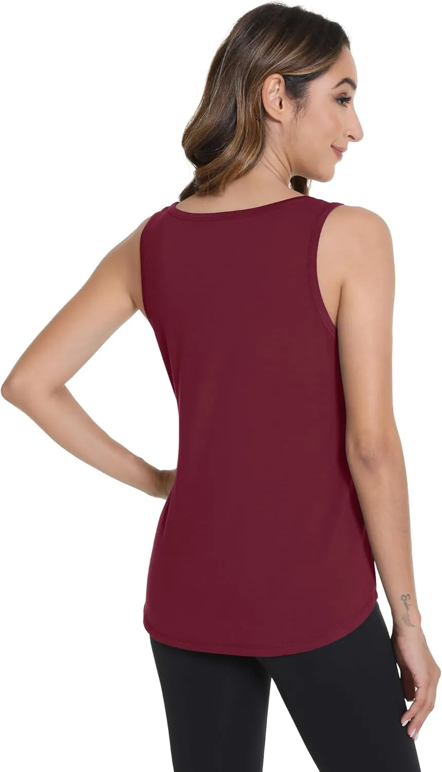 WiWi Tank Tops for Women Sleeveless Pajama T-Shirt Tanks Loungewear Basic Shirts Viscose from Bamboo S-XXL