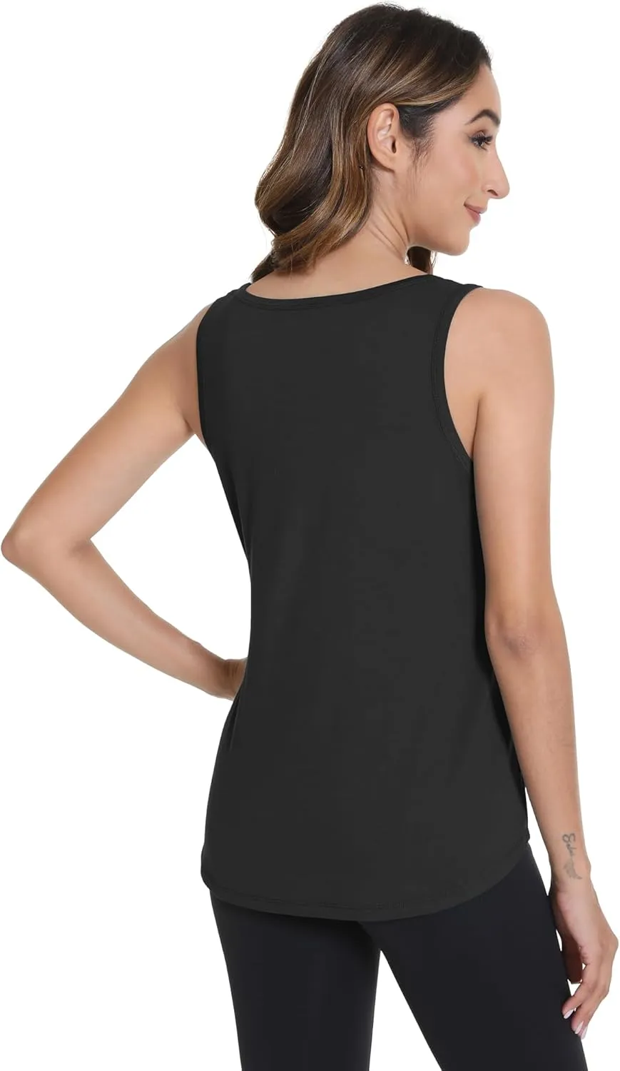 WiWi Tank Tops for Women Sleeveless Pajama T-Shirt Tanks Loungewear Basic Shirts Viscose from Bamboo S-XXL