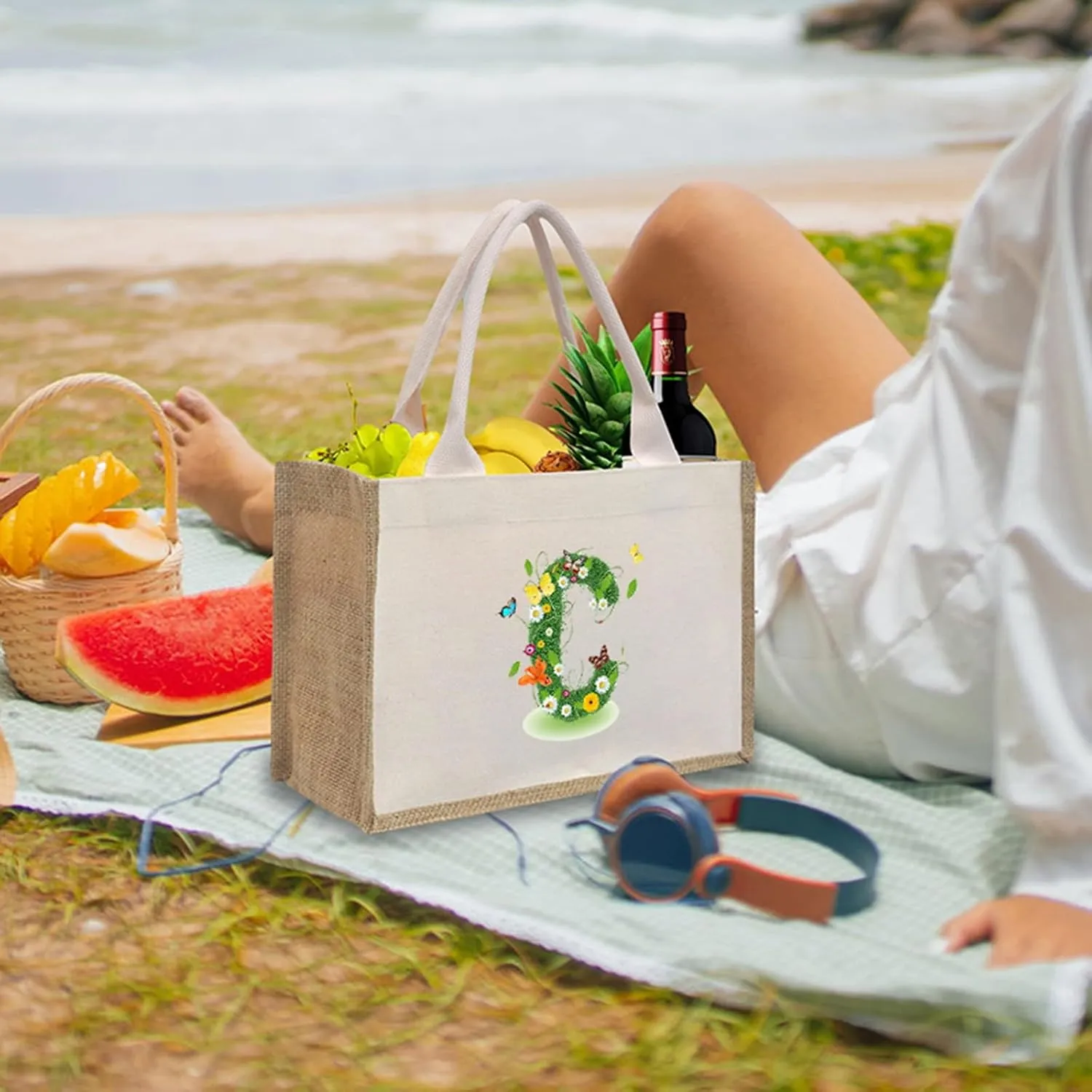 Women Bags Mommy Letter Handbag Shopping Bags Beach Leather Handbags for Women