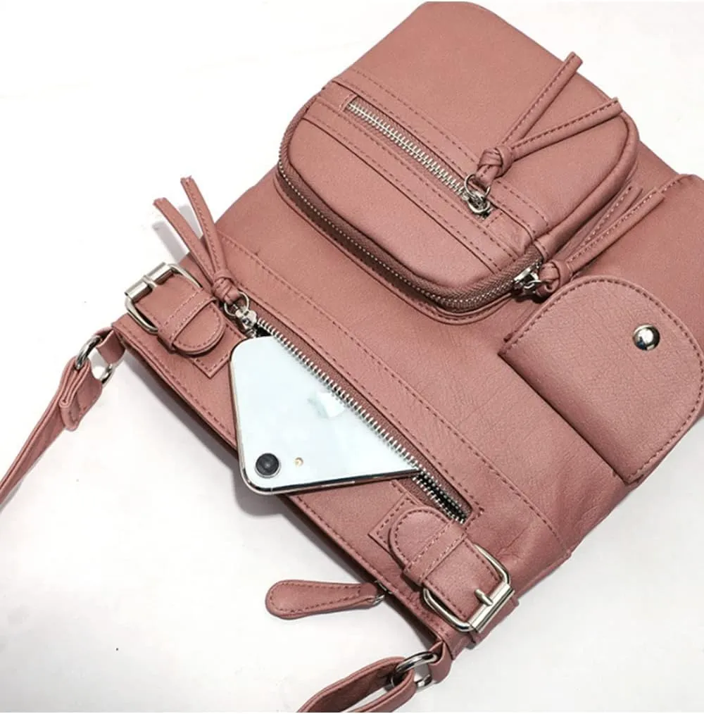 Women Multifunctional Shoulder Bag Fashion Square Bags Satchel Purse