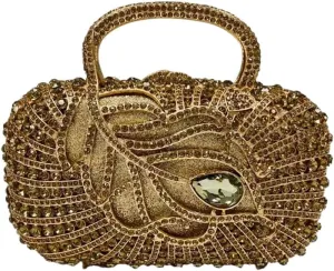 Women Noble Marquise Crystal Diamond Evening Bag Elegant Rhinestone Clutch Purses for Reunion Formal Cocktail