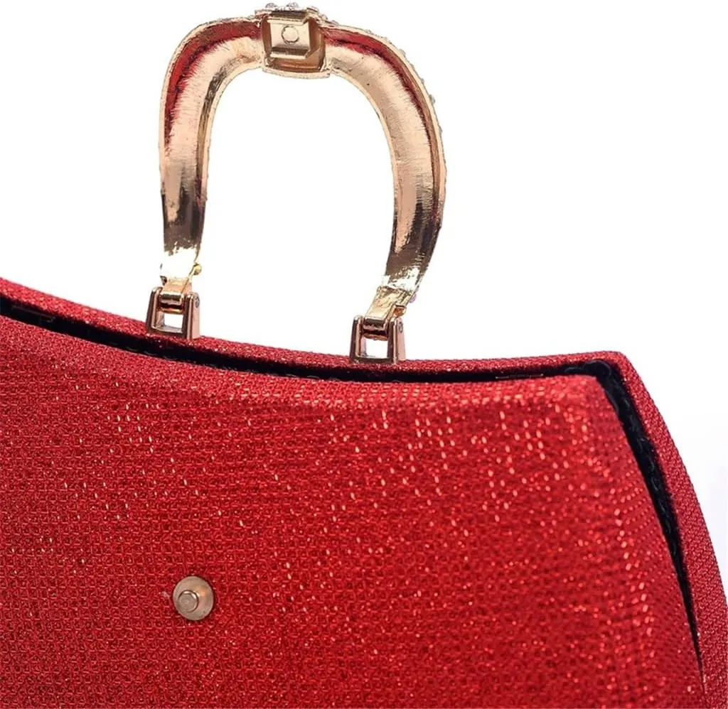 Women's Bag Diamonds Evening Party Bag Solid Women's Clutch Small Square Bag Evening Bag(C)