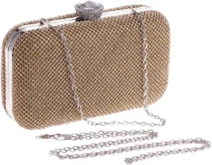 Women's Bag Evening Clutch Flower Pearl Crossbody Korean Small Square Bag Dress Bag(D)