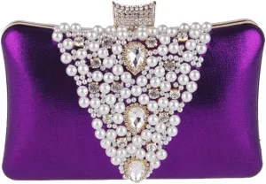 Women's Bag with Diamonds Handheld Dinner Party Bag Cocktail Pearl Women's Clutch with Cheongsam Dress Bag