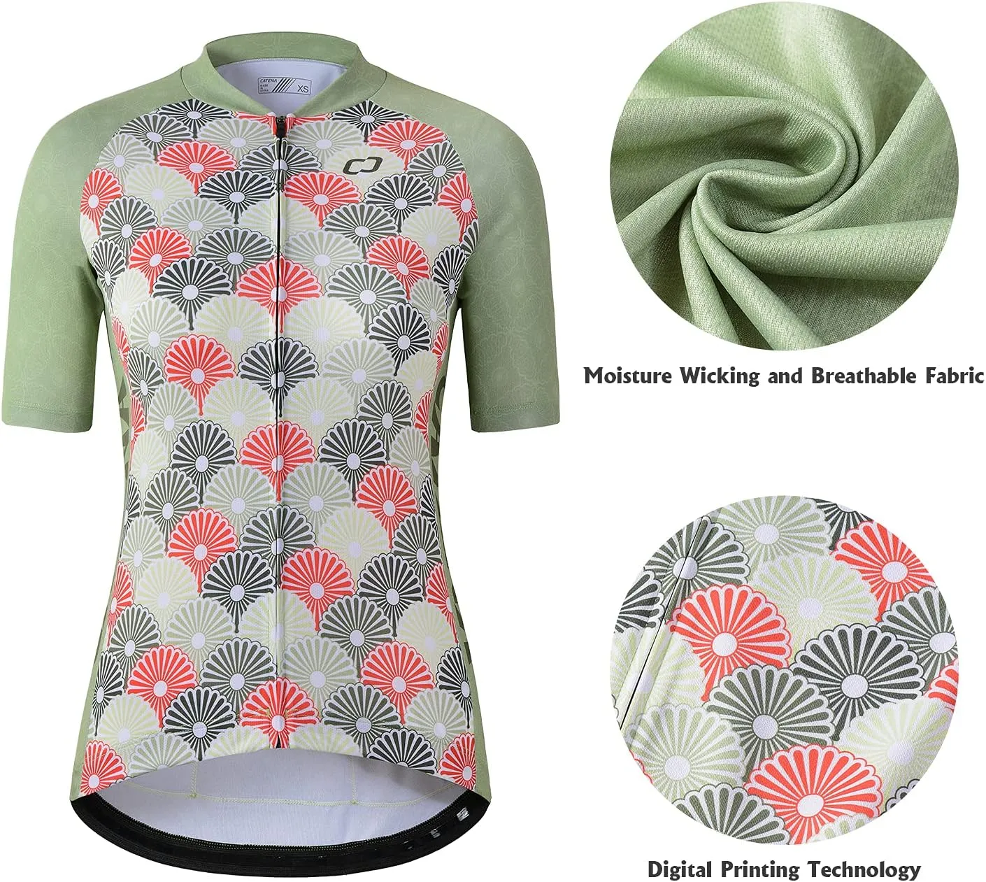 Women's Cycling Jersey Short Sleeve Breathable Bike Shirt Bicycle Clothing Quick Dry Black Butterfly