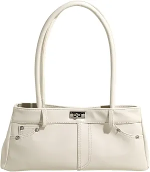 Women's Elegant Underarm Shoulder Handbags Turn Lock Satchel Tote Hobo Bags Night Out Purse