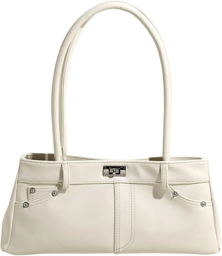 Women's Elegant Underarm Shoulder Handbags Turn Lock Satchel Tote Hobo Bags Night Out Purse