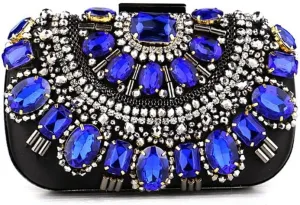 Women's Evening Bags Sparkly Rhinestone Clutch Purses Luxury Handbags for Wedding Prom Party Club