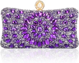 Women's Evening Bags Sparkly Rhinestone Clutch Purses Luxury Handbags