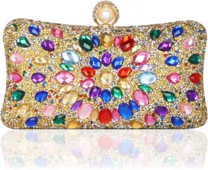Women's Evening Bags Sparkly Rhinestone Clutch Purses Luxury Handbags