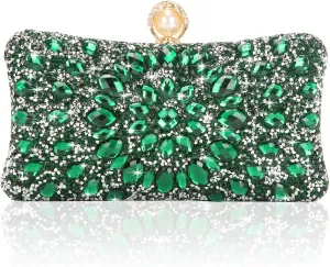 Women's Evening Bags Sparkly Rhinestone Clutch Purses Luxury Handbags