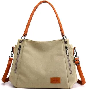 Womens Handbags Canvas Tote Bag Shoulder Bags Satchel Hobo Purse Casual Bag Ladies Daypack Crossbody Bags