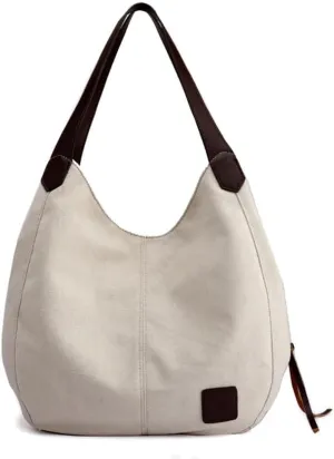 Womens Purses and Handbags Soft and Breathable Shoulder Bag for Women Tote Bag Canvas Hobo Bags Ladies Handbags