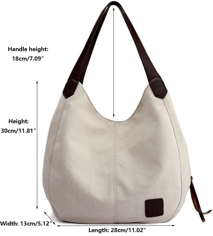 Womens Purses and Handbags Soft and Breathable Shoulder Bag for Women Tote Bag Canvas Hobo Bags Ladies Handbags