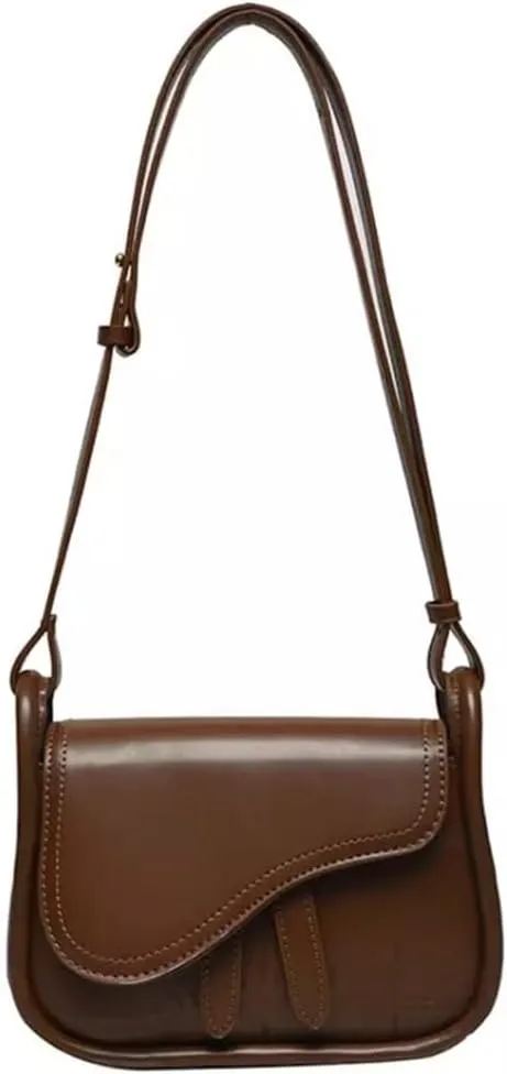 Womens' Shoulder Bag Women Summer Shoulder Bags Saddle Spring Crossbody Bags for School Work Leisure(Brown)