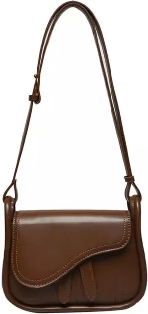 Womens' Shoulder Bag Women Summer Shoulder Bags Saddle Spring Crossbody Bags for School Work Leisure(Brown)