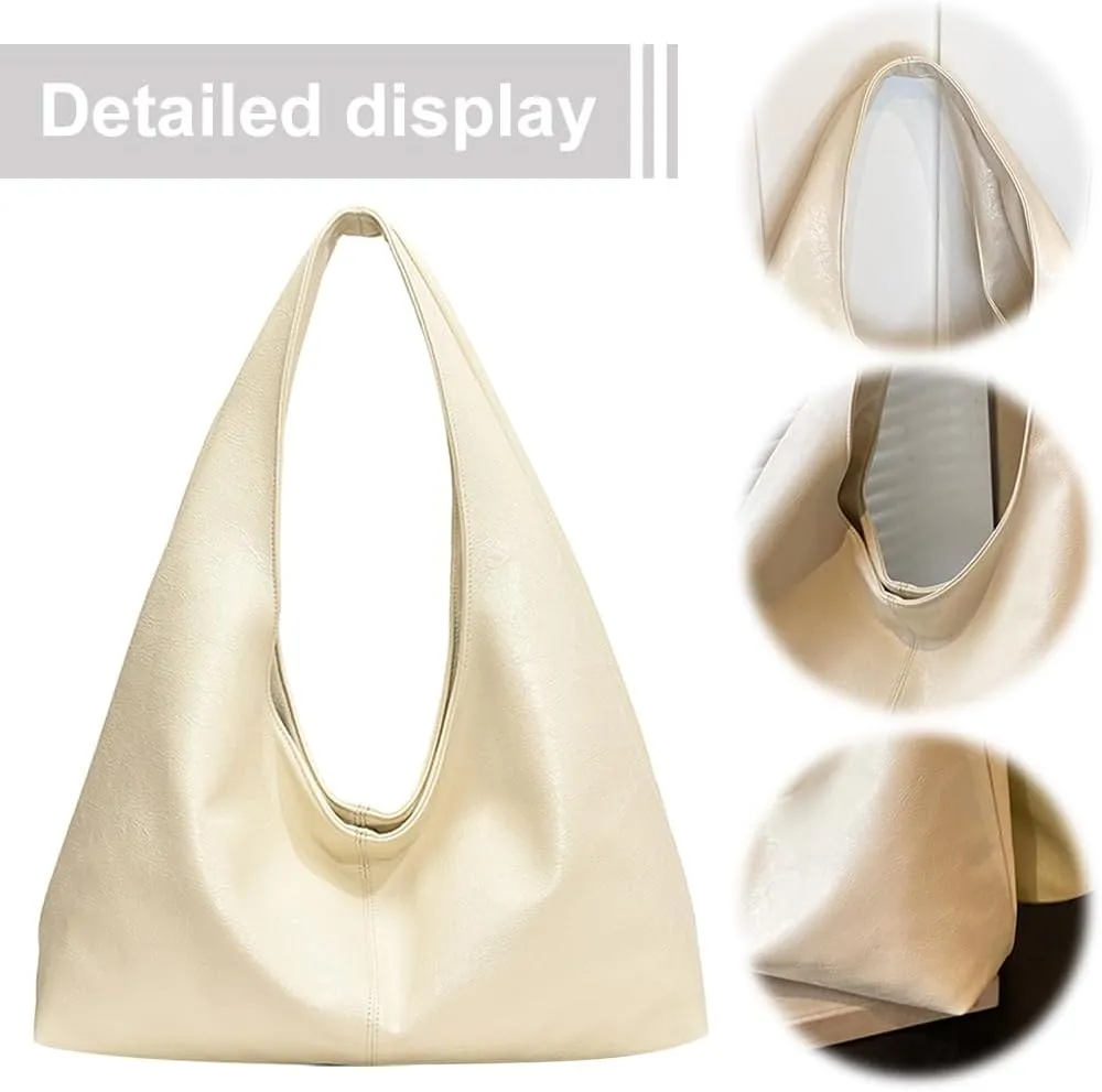 YFGBCX Tote Bags for Women Soft Vegan Leather Shoulder Slouchy Handbag Crossbody Bags Purse