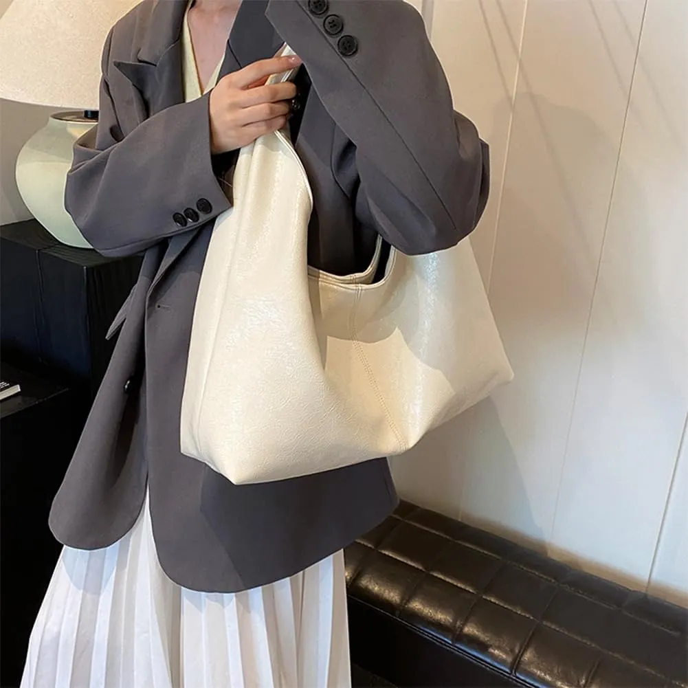 YFGBCX Tote Bags for Women Soft Vegan Leather Shoulder Slouchy Handbag Crossbody Bags Purse